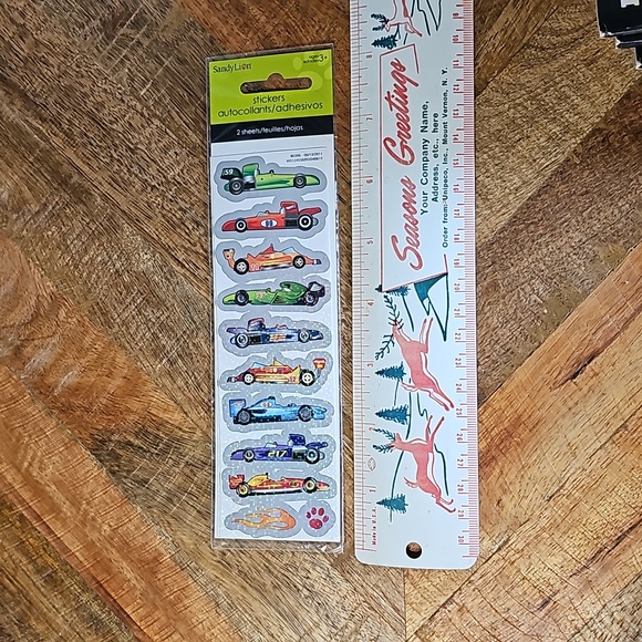 SandyLion 2 sheets sealed race car stickers racing - Picture 4 of 6